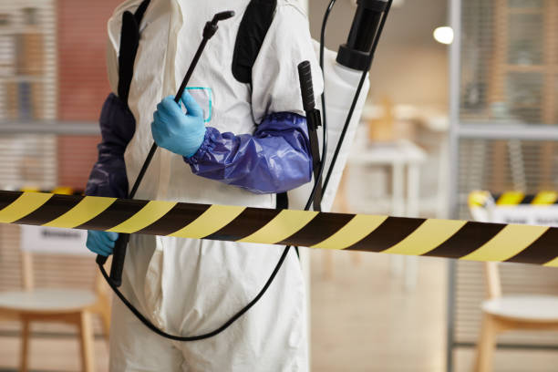 Professional Biohazard Cleanup technician working in Belding, MI
